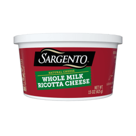 Sargento® Natural Whole Milk Ricotta Cheese, 15 oz