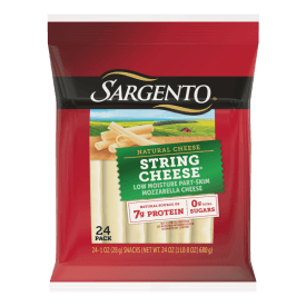 Sargento®  Low Moisture Part-Skim Mozzarella Natural String Cheese, 24-Count
