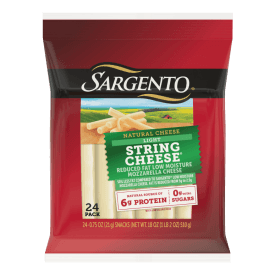 Sargento® Reduced Fat  Low Moisture Part-Skim Light Mozzarella Natural String Cheese, 24-Count
