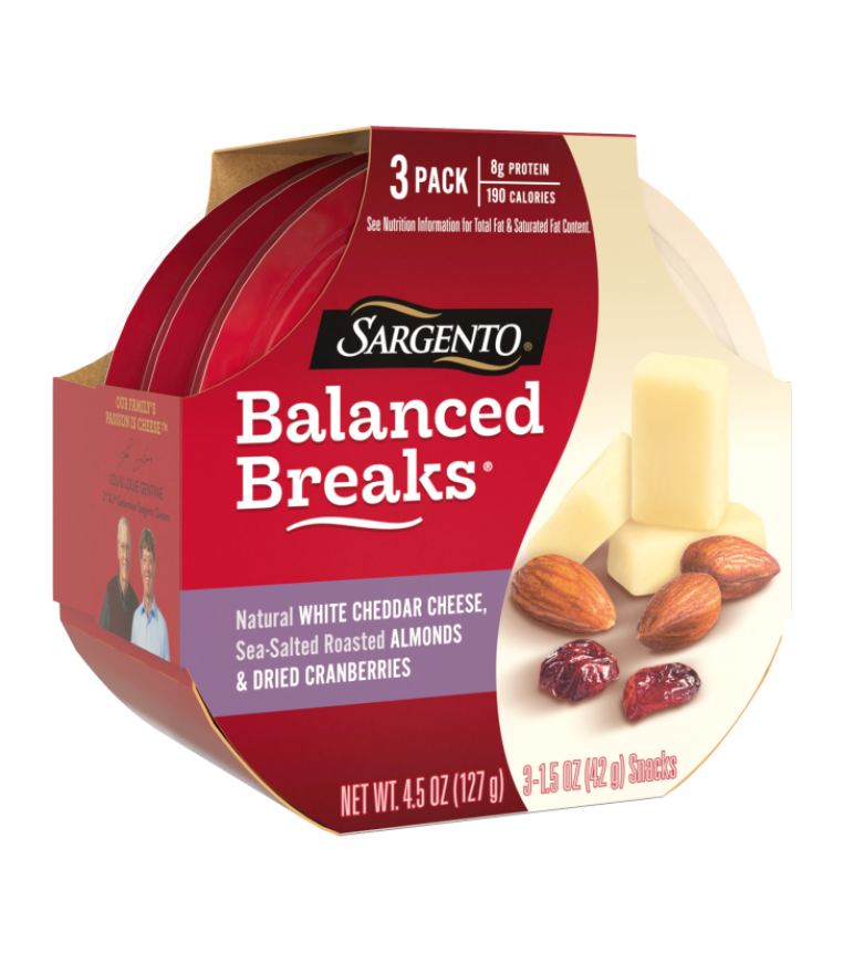 Sargento® Balanced Breaks® Snacks Natural White Cheddar Cheese, Sea ...