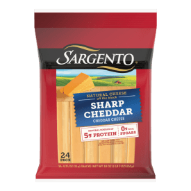 Sargento®  Sharp Cheddar Natural Cheese Sticks, 24-Count
