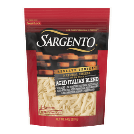 Sargento® Reserve Series™ Natural Aged Italian Blend Shredded Cheese, Traditional Cut, 6 oz