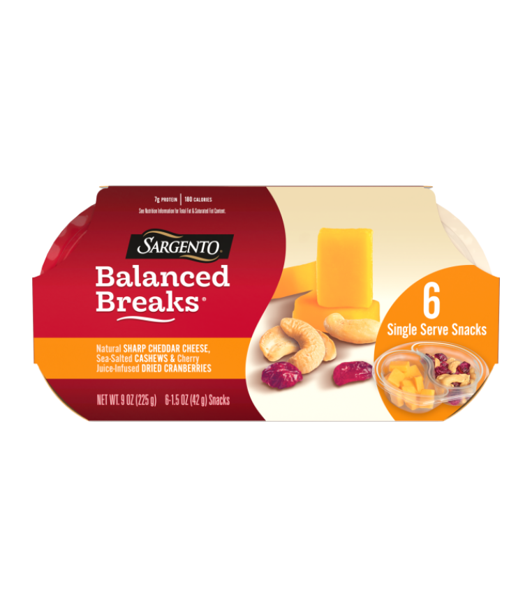 Sargento® Balanced Breaks® Natural Sharp Cheddar Cheese, Sea