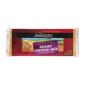 Sargento®  Sharp Cheddar-Jack Natural Block Cheese, 8 oz.