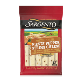 Sargento® Natural Fiesta™ Pepper String Cheese, 12-Count