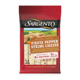 Sargento®  Fiesta™ Pepper Natural String Cheese, 12-pack