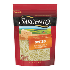 Sargento® Natural Swiss Shredded Cheese, Fine Cut, 5 oz