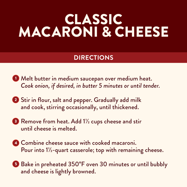 40006 SH MldChddr Ecomm Recipe Infographic3