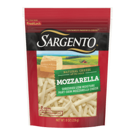 Sargento®  Mozzarella Natural Shredded Cheese, Traditional Cut, 8 oz.