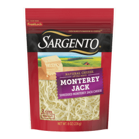 Sargento® Natural Monterey Jack Shredded Cheese, Fine Cut, 8 oz