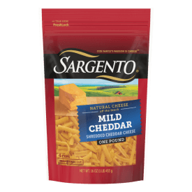 Sargento® Natural Mild Cheddar Shredded Cheese, Traditional Cut, 16 oz