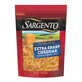 Sargento® Natural Extra Sharp Cheddar Shredded Cheese, Fine Cut, 7 oz