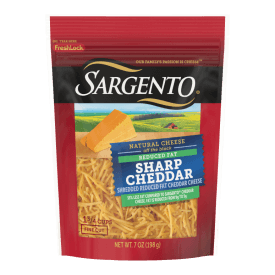Sargento® Reduced Fat Natural Sharp Cheddar Shredded Cheese, Fine Cut, 7 oz