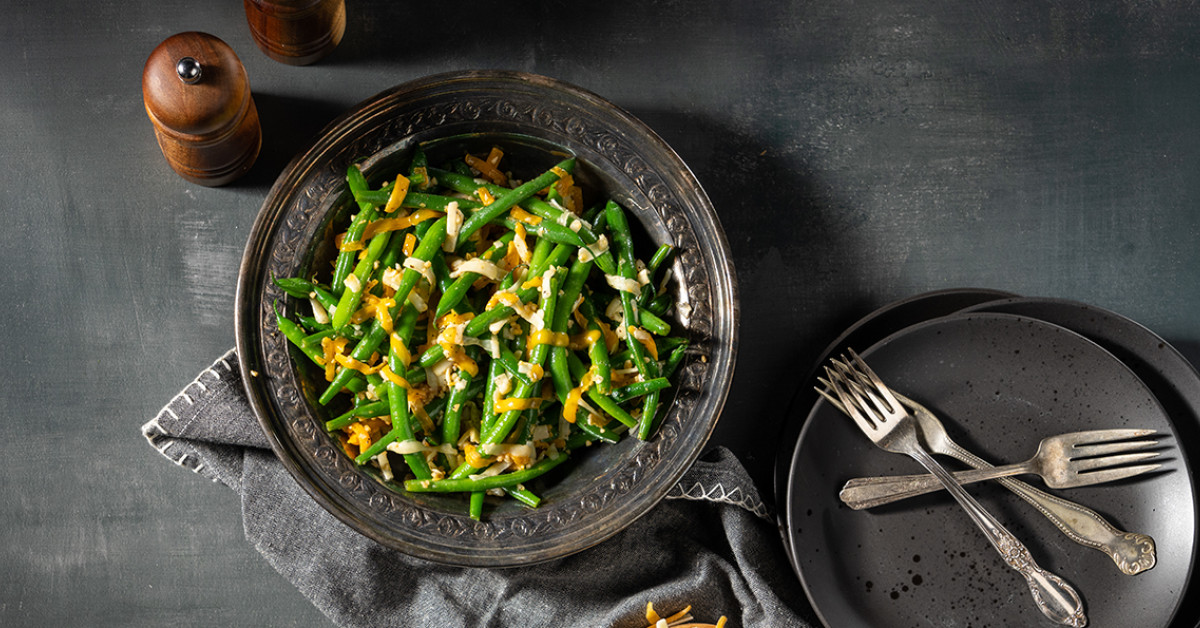 Cheesy Cajun Green Beans | Sargento® Foods Incorporated