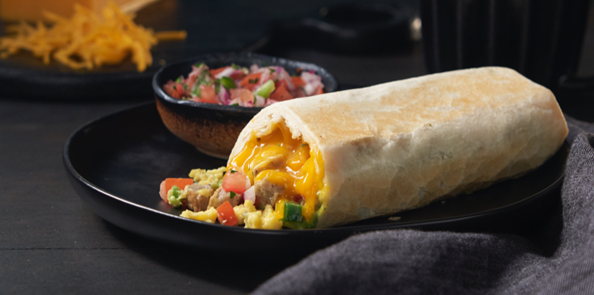 Southwest Sausage, Egg & Cheese Breakfast Burrito Recipe Sargento