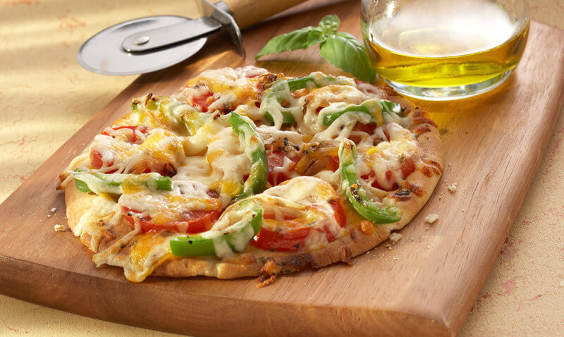69 vegetable pita pizzas