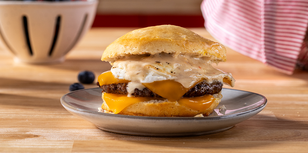 Breakfast Biscuit Burger | Sargento® Foods Incorporated