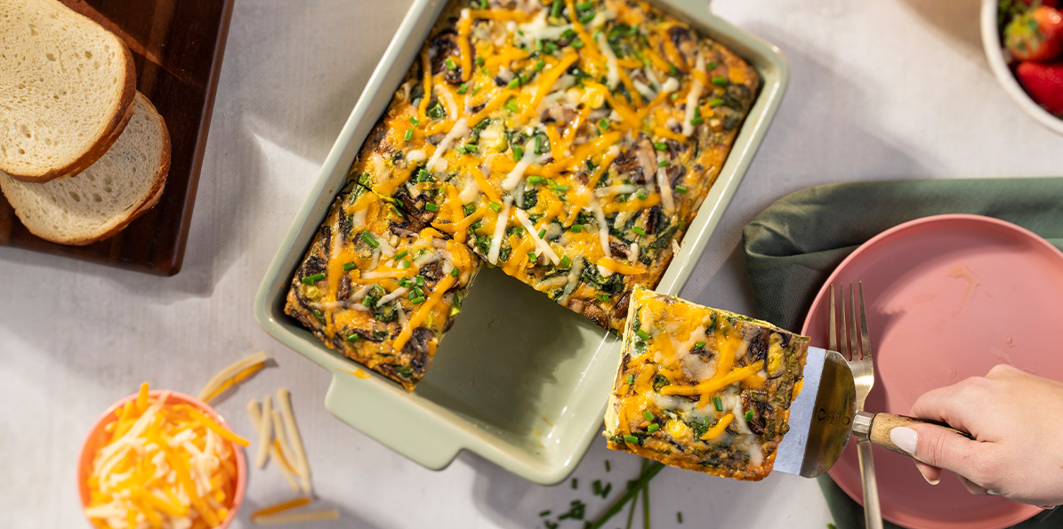 Spinach and Mushroom Casserole | Sargento® Foods Incorporated