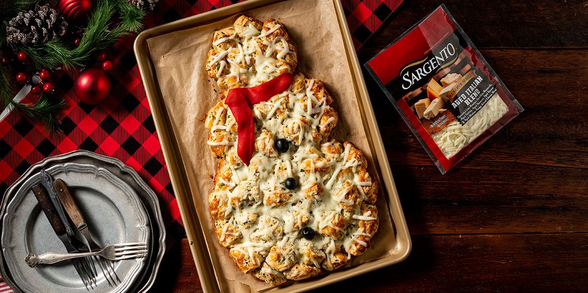 Cheesy Pull-Apart Snowman | Sargento® Foods Incorporated
