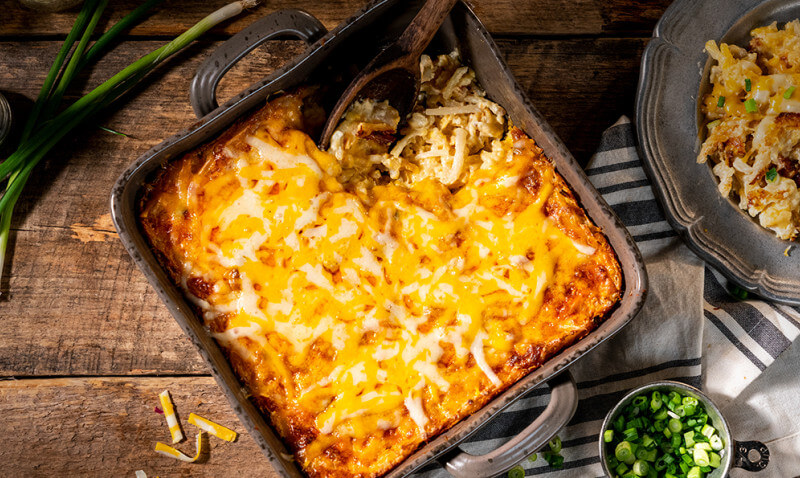 Cheesy hash browns