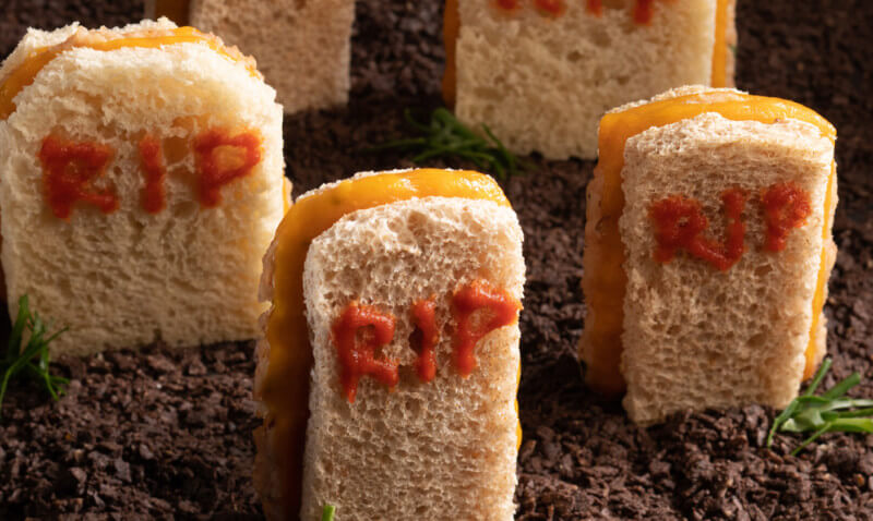 CoreSlices Tombstone Halloween Sandwiches Website
