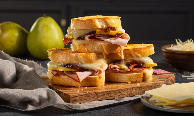HamPearFigGrilledCheese