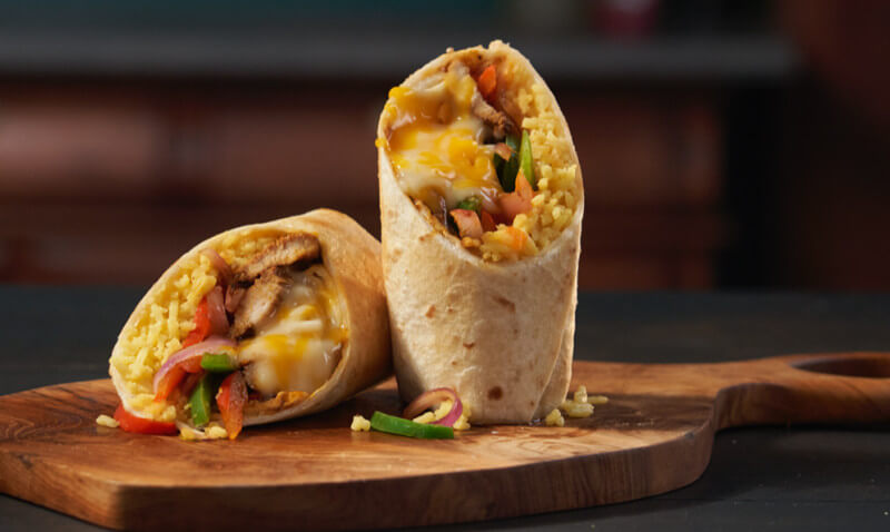 Oaxacan Chicken Burritos