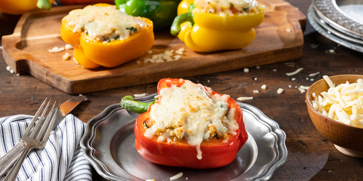 Rainbow Stuffed Peppers | Sargento® Foods Incorporated