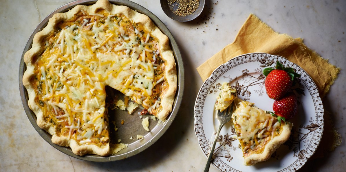 4 State Cheddar Quiche | Sargento® Foods Incorporated