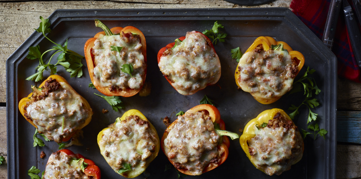 Beef & Cheddar Stuffed Peppers | Sargento® Foods Incorporated