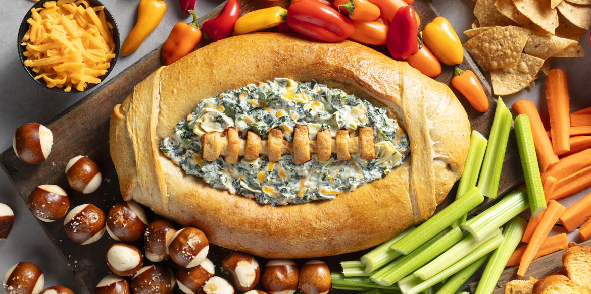 Football Bread Spinach Artichoke Dip | Sargento® Foods Incorporated