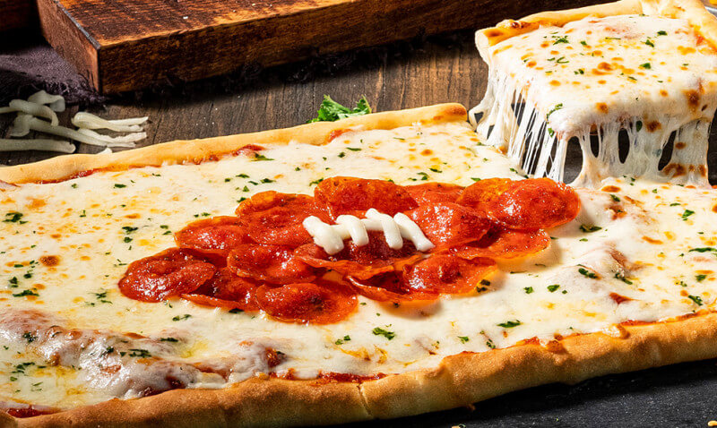football pizza