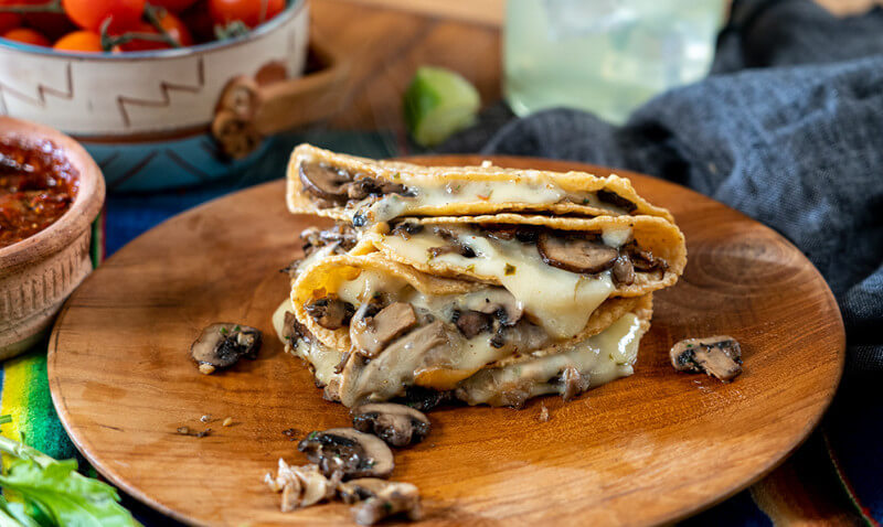 mushroomquesadilla