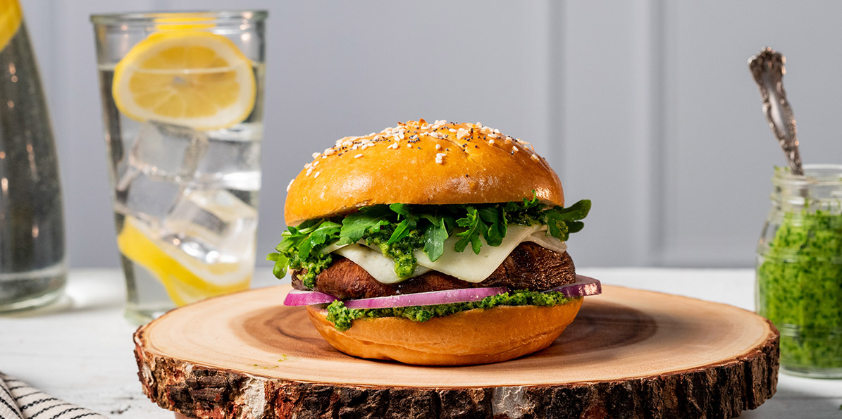 Portabella Pesto Burgers | Sargento® Foods Incorporated