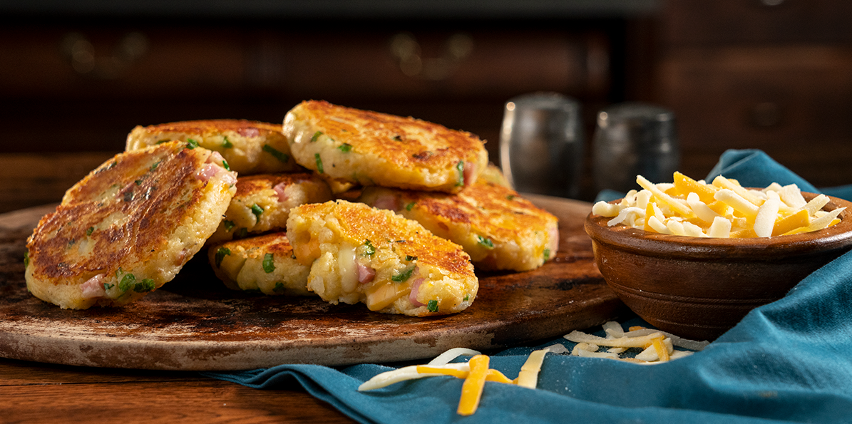Potato Ham and Cheese Cakes | Sargento® Foods Incorporated
